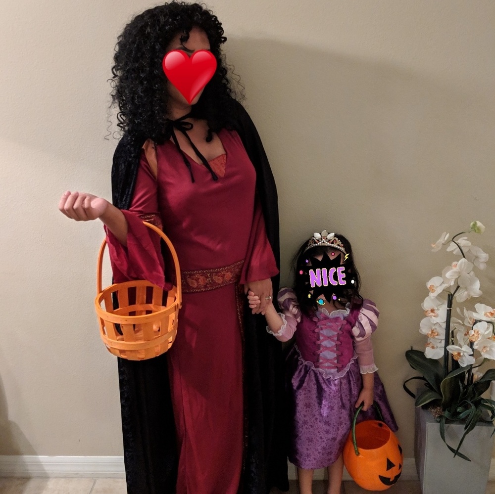 Mother Gothel Costume with Cape & Wig Rapunzel